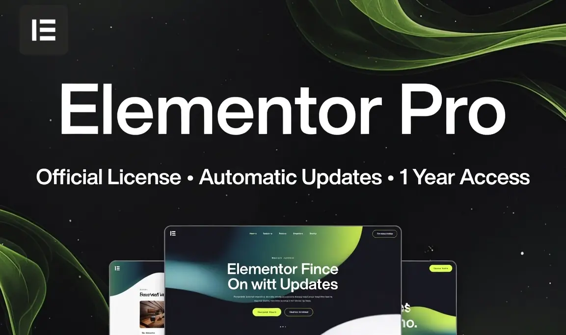 Elementor Pro Official License | Automatic Updates | 1 Year Access | Fast Delivery