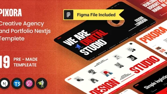 Pixora - Creative Agency & Portfolio Nextjs Template