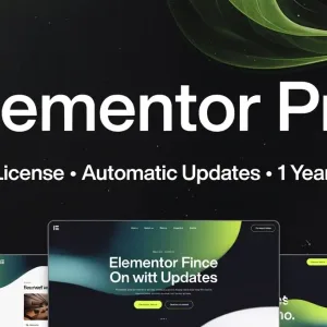 Elementor Pro Official License | Automatic Updates | 1 Year Access | Fast Delivery