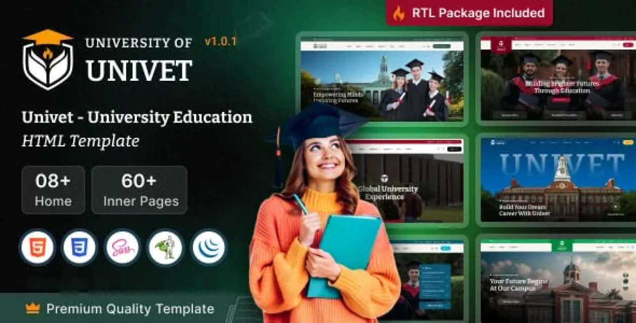 Univet - University Education HTML Template