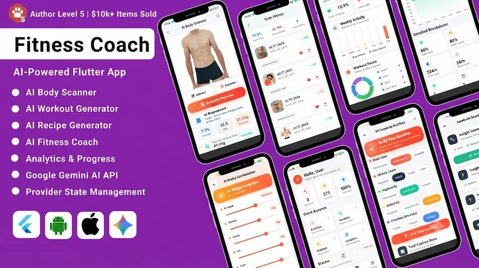 ZenMove | AI-Powered Fitness Coach Flutter App