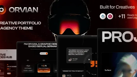 Orvian – Portfolio & Creative Agency WordPress Theme