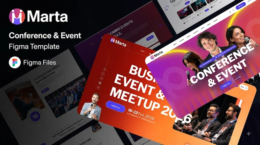 Marta – Conference & Events Figma Template