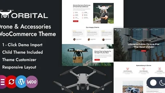 Orbital - Single Product Drone Store WooCommerce Theme