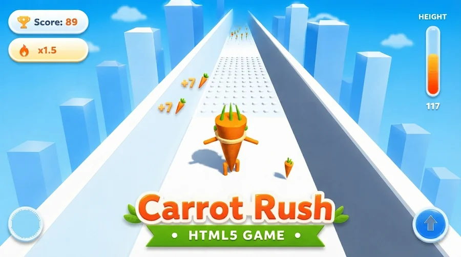 Carrot Rush | HTML5 Endless Runner Game