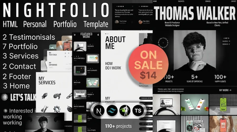 Nightfolio - HTML Personal Portfolio Template