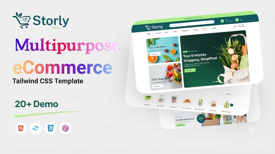 Storly – Multipurpose eCommerce Tailwind CSS Template