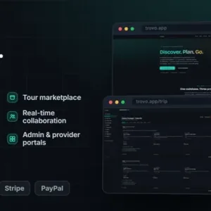Trovo — AI Travel Itinerary Planner & Tour Marketplace SaaS (Next.js, Stripe, Admin)