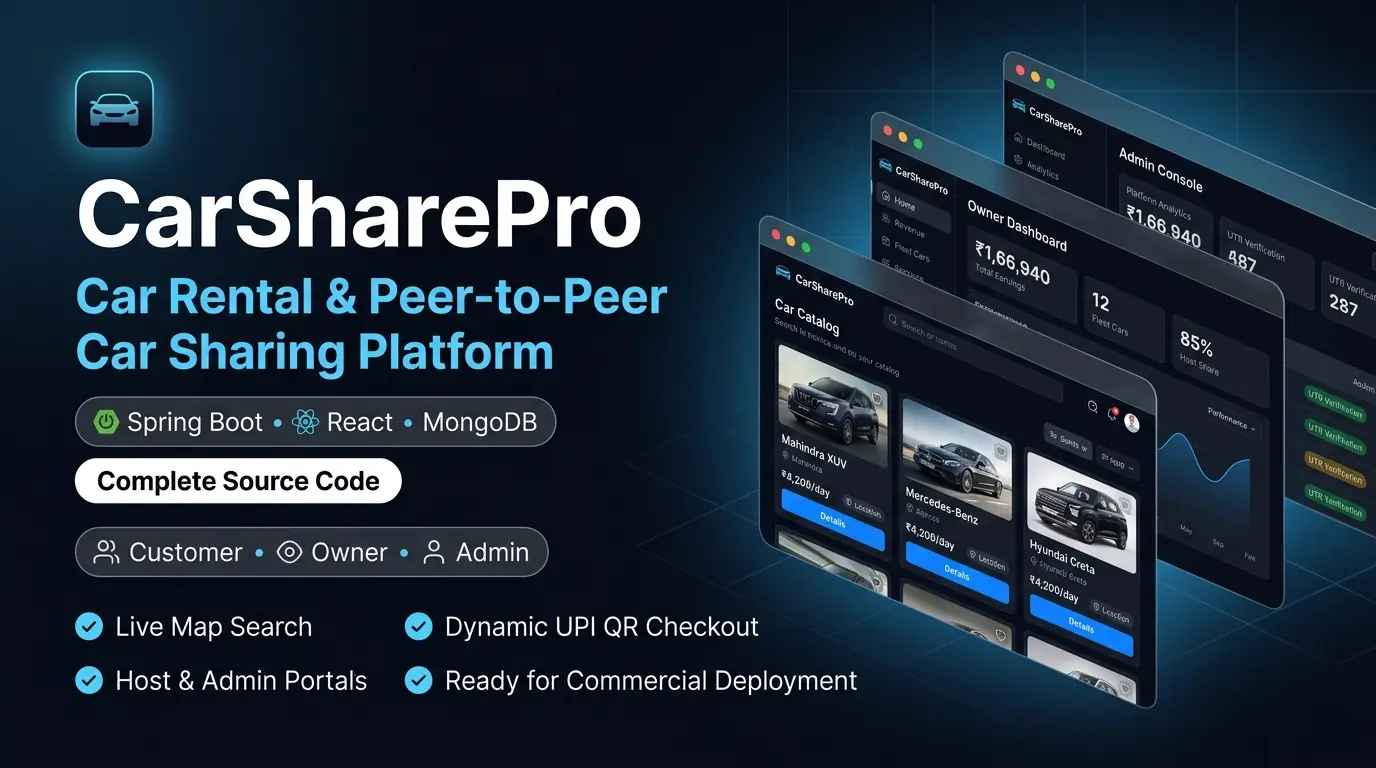 CarSharePro – Car Rental & Peer-to-Peer Car Sharing Platform