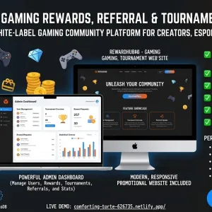 RewardHub - Creator Rewards & Tournament Platform (Flutter + Admin Panel)