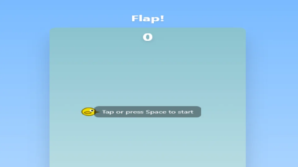 Flappy bird HTML 5 Game