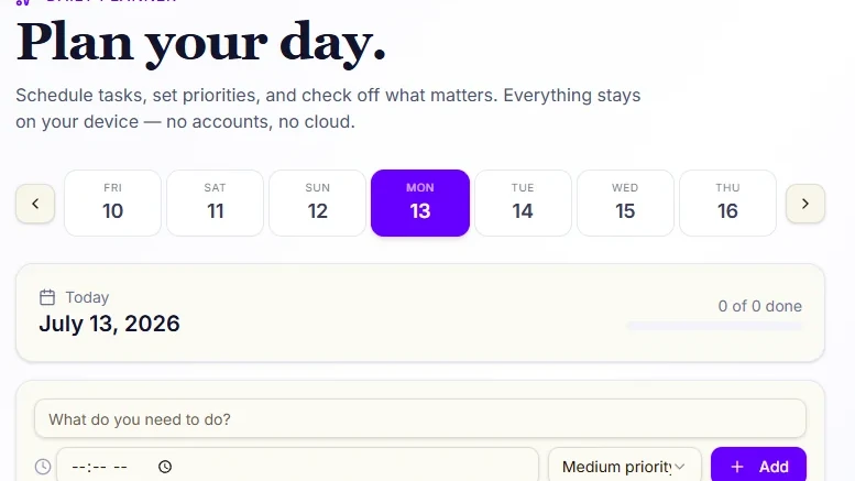 Daily Planner Script