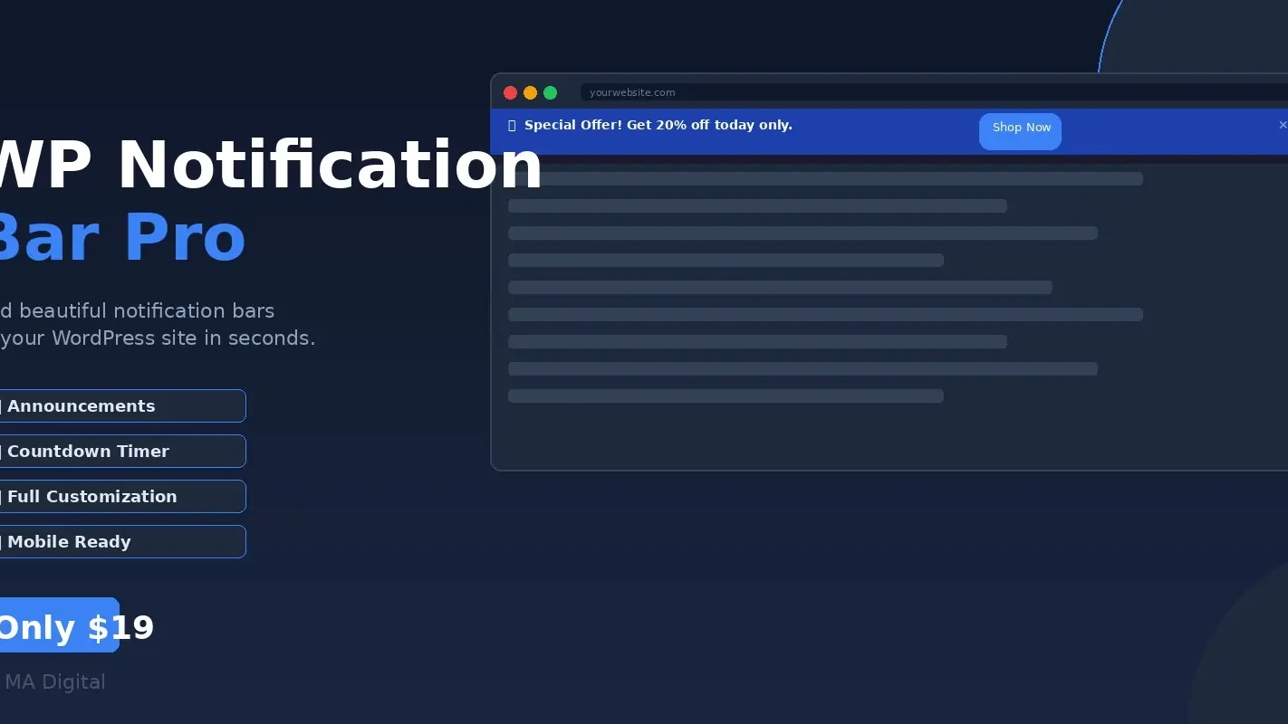 Notification Bar Pro by MA Digital