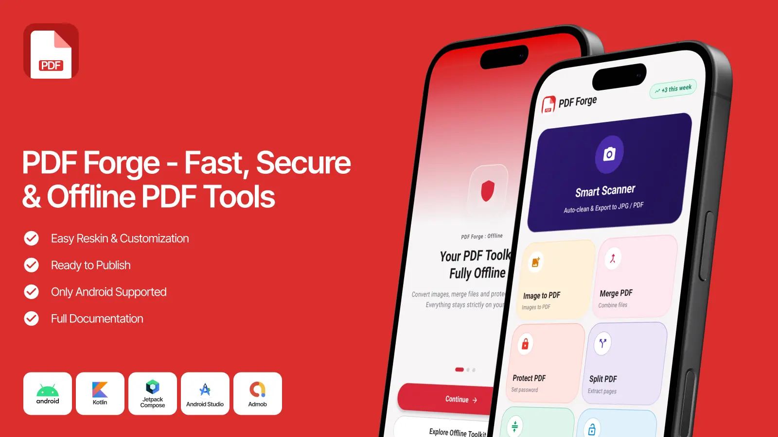 PDF Forge - Fast, Secure & Offline PDF Tools