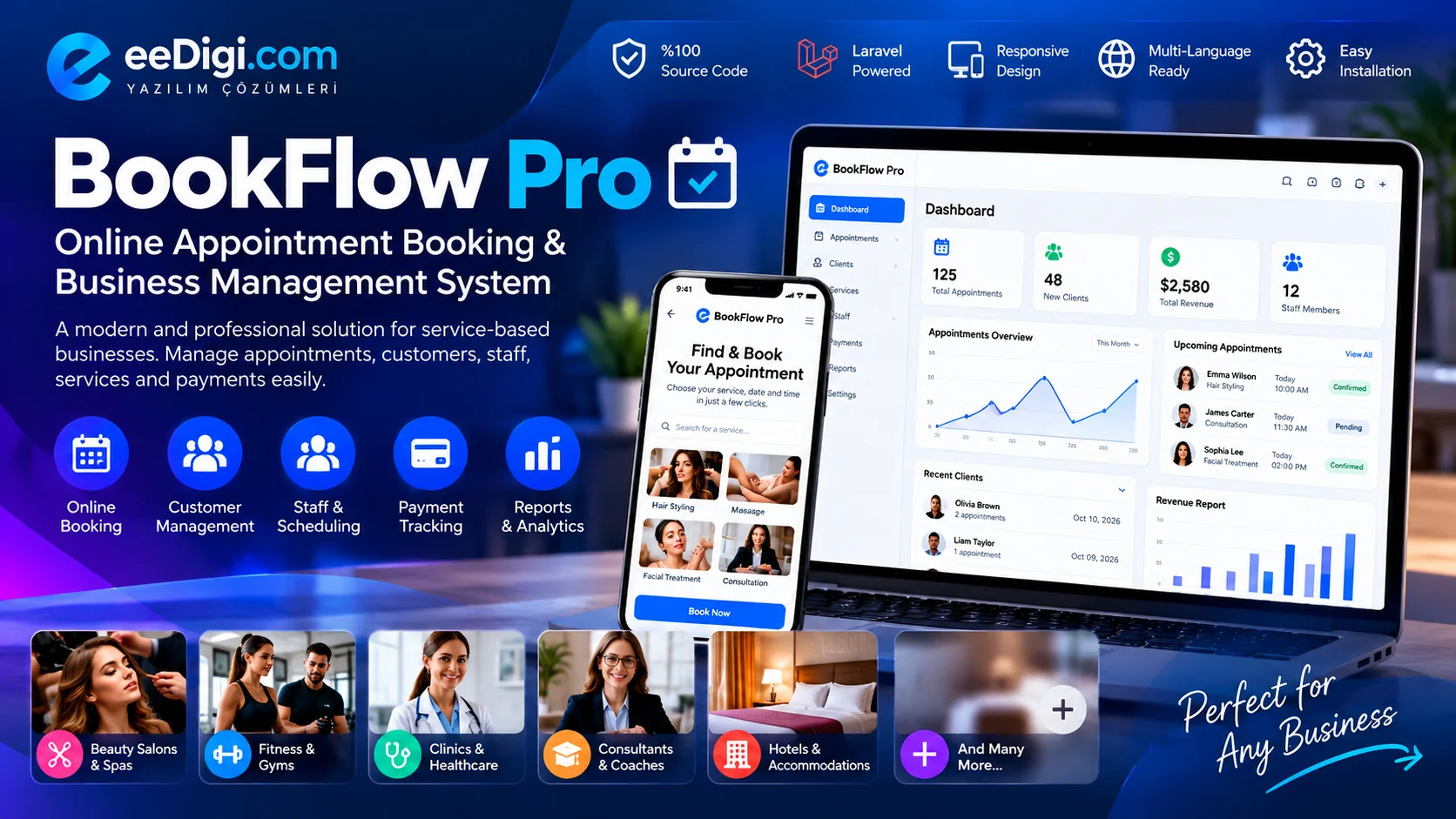 BookFlow Pro – Online Appointment Booking & Business Management System