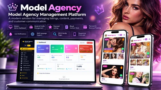 Model Agency Pro – Advanced PHP Agency & Listing Management System