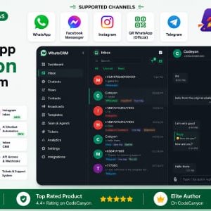 WhatsCRM - Chatbot, Flow Builder, API Access, WhatsApp CRM SAAS System