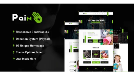 Pain - Charity & Nonprofit WordPress Theme