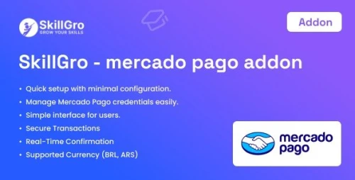 SkillGro LMS - MercadoPago Payment Gateway Addon