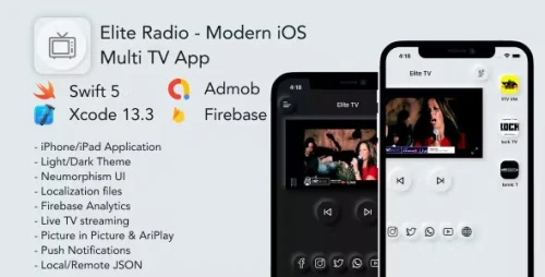 Elite TV - Modern iOS Multi TV App