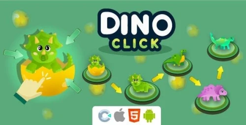 Dino Clicker - HTML5 - Construct 3