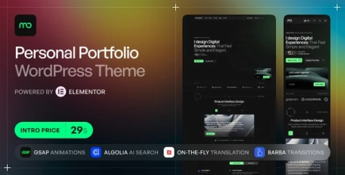 Monogram - Personal Portfolio WordPress Theme
