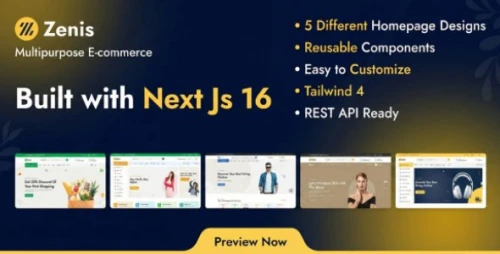 Zenis - Multipurpose Next.js e-Commerce Template