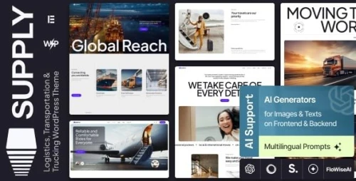 Supply - Logistics, Transportation & Trucking WordPress Theme