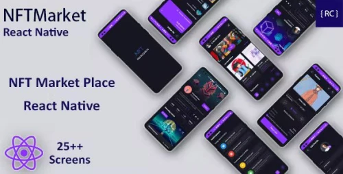 NFT Marketplace Android + iOS App Template - React Native - NFTMarketPlace