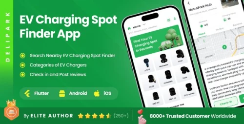 2 App Template | EV Charging Spot Finder | Smart EV Charging Management | DeliCharge