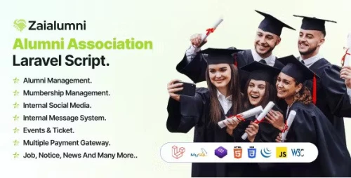 Zaialumni - Alumni Association Laravel Script / Alumni Management Software