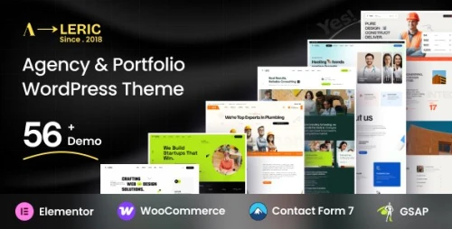 Aleric - Digital Agency and Portfolio WordPress Theme
