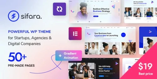 Sifara - Startups & Agencies WordPress Theme