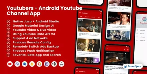 Youtubers - Android Youtube Channel App 4.0