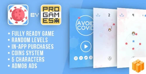 Avoid Covid (Coronavirus) - BUILDBOX CLASSIC game - Easy To Reskine