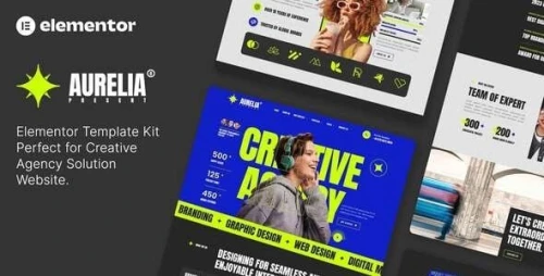 Aurelia - Creative Agency Elementor Template Kit