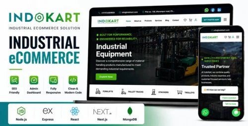 IndoKart | React Node.js eCommerce Platform With Admin Panel