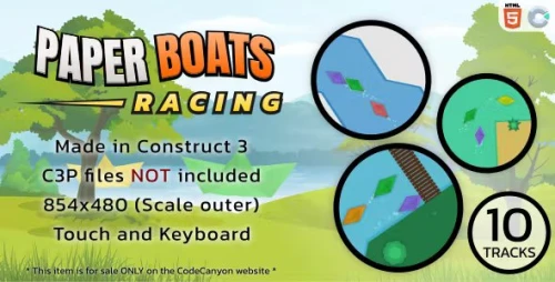 Paper Boats Racing - HTML5 Racing game