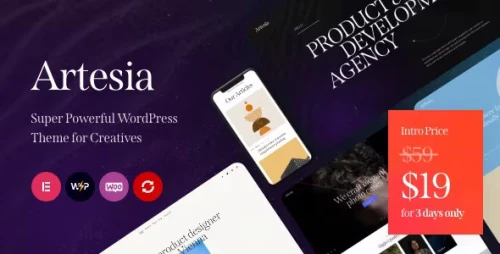 Artesia - WordPress Theme for Creatives