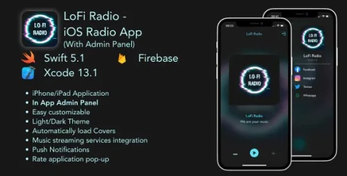 LoFi Radio - iOS Radio Application with Admin Panel
