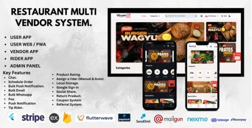 Olivette - Multivendor Restaurant System