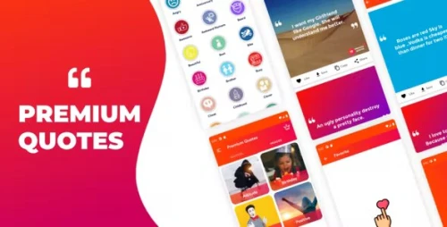 Premium Quotes - Android Quotes App With Admin Panel, Admob and Applovin Ads