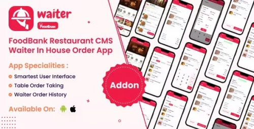 FoodBank - Table Order/Waiter Point Of Sale (POS) App