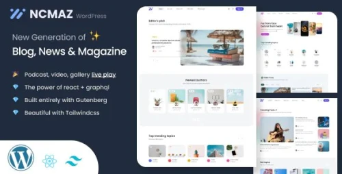 Ncmaz - Blog Magazine WordPress Theme