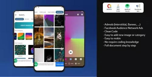 Android 4k HD Wallpaper offline - admob and applovin(MAX)ads