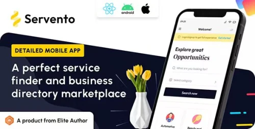 Servento - Service Finder React Native Mobile APP