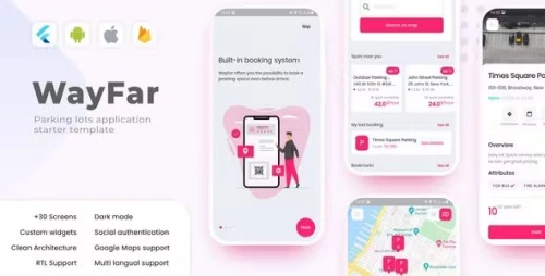 WayFar - Parking App Template