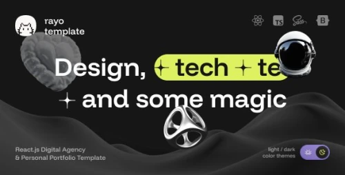 Rayo - Digital Agency & Personal Portfolio ReactJs Template