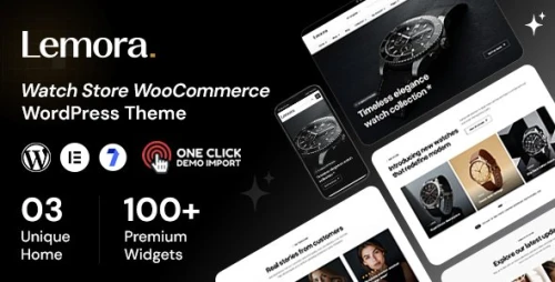 Lemora - Watch Store WooCommerce Elementor Theme