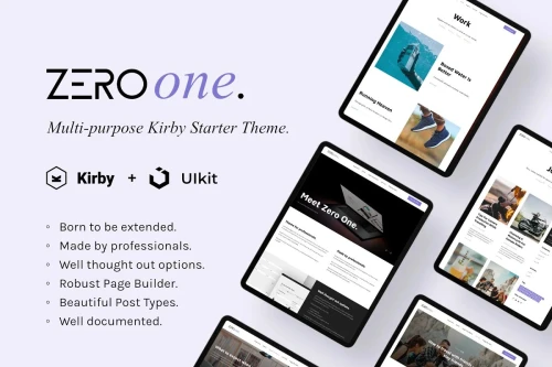 Zero One - Kirby CMS starter theme